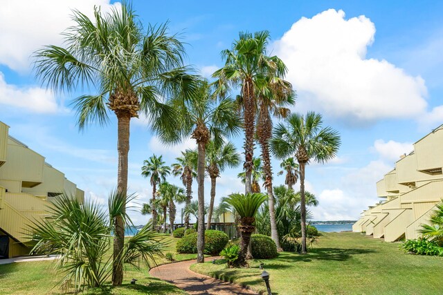 8520 Gulf Blvd # Ut-39, Navarre, FL 32566 - view of grassy yard with a water view