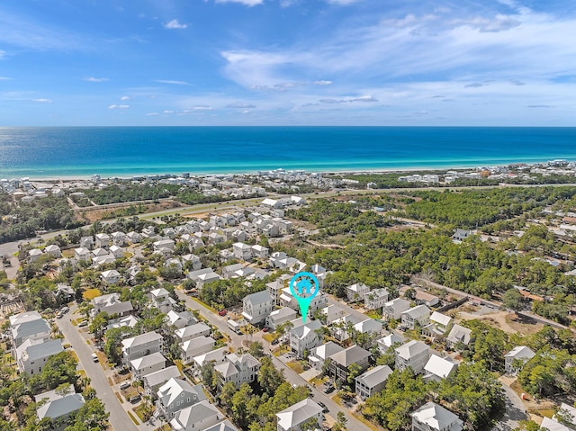107 Grande Pointe Dr, Inlet Beach, FL 32461 - aerial perspective of suburban area featuring a large body of water