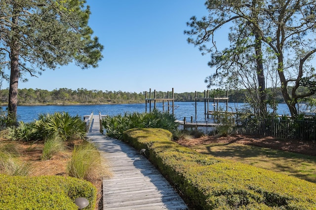 107 Grande Pointe Dr, Inlet Beach, FL 32461 - dock area featuring a water view