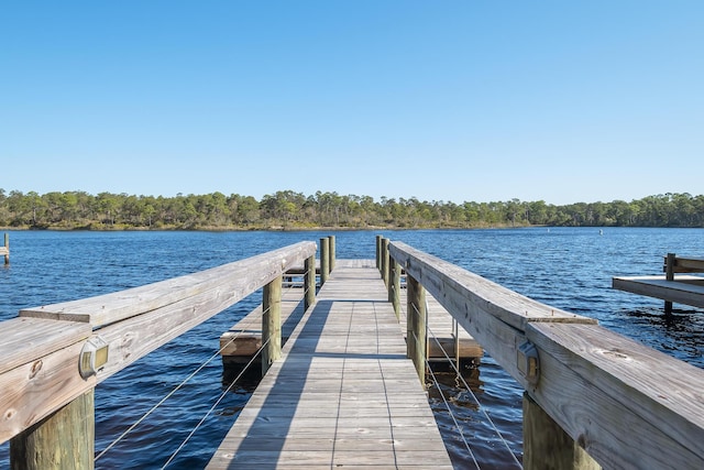 107 Grande Pointe Dr, Inlet Beach, FL 32461 - dock area with a water view and a forest view