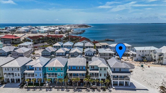 1454 Seaside Cir, Navarre, FL 32566 - bird's eye view featuring a water view and a residential view