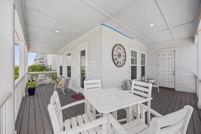 1454 Seaside Cir, Navarre, FL 32566 - deck with covered porch