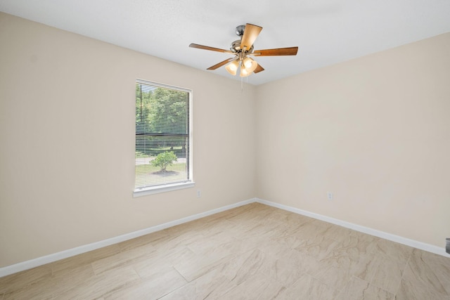 3335 Rolling Hills Cir, Bonifay, FL 32425 - empty room featuring baseboards and a ceiling fan