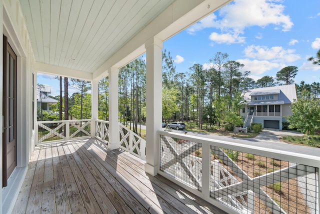 205 Mallard Ln, Santa Rosa Beach, FL 32459 - wooden terrace with covered porch
