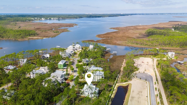 205 Mallard Ln, Santa Rosa Beach, FL 32459 - birds eye view of property featuring a water view and a residential view
