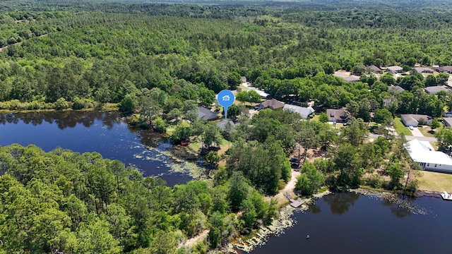 554 Magnolia Lake Dr, Defuniak Springs, FL 32433 - drone / aerial view of a forest and a nearby body of water