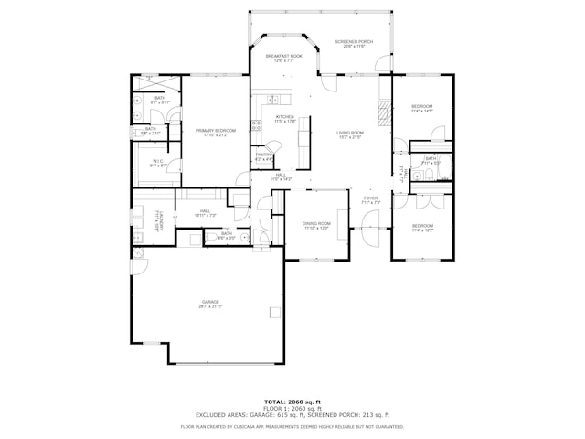 554 Magnolia Lake Dr, Defuniak Springs, FL 32433 - home floor plan