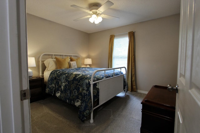 206 Secretariat Dr, Crestview, FL 32539 - carpeted bedroom featuring baseboards and a ceiling fan