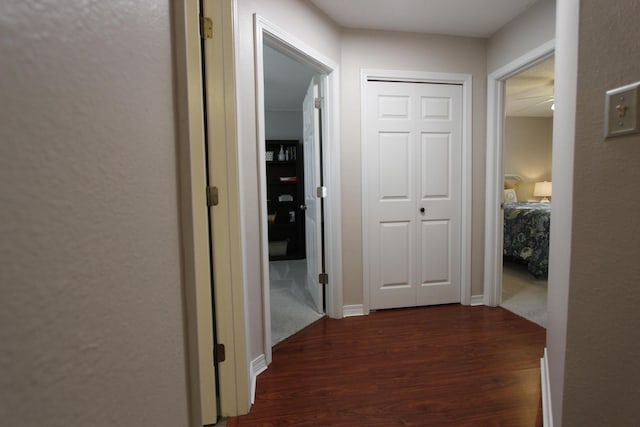 206 Secretariat Dr, Crestview, FL 32539 - corridor featuring dark wood finished floors
