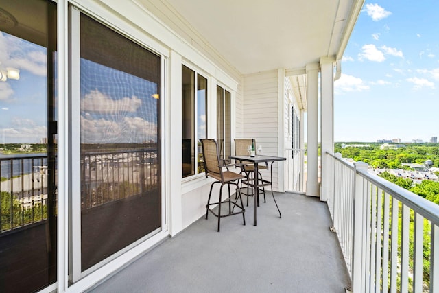 view of balcony
