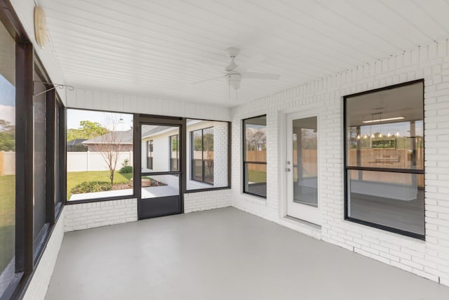 197 Kel-Wen Circle Kel-Wen, Destin, FL 32541 - unfurnished sunroom with a ceiling fan