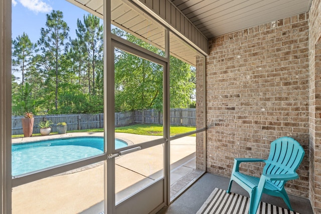 7045 Leisure St, Navarre, FL 32566 - view of unfurnished sunroom