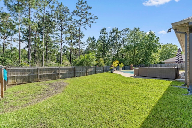 7045 Leisure St, Navarre, FL 32566 - view of yard featuring outdoor lounge area