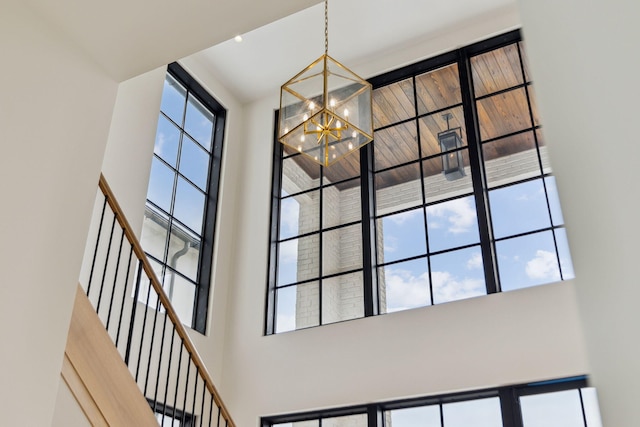 724 Windsong Dr, Inlet Beach, FL 32461 - interior details with a chandelier