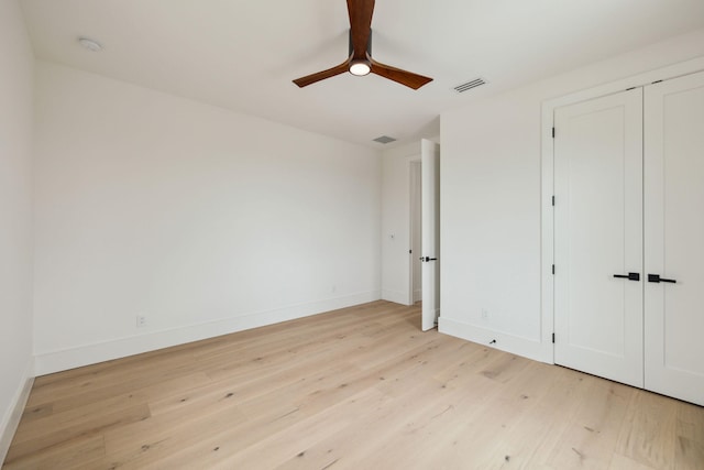 724 Windsong Dr, Inlet Beach, FL 32461 - unfurnished bedroom featuring light wood-type flooring, baseboards, and visible vents