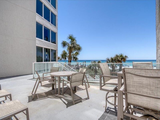 4214 Beachside Two Dr # 214, Miramar Beach, FL 32550 - view of patio / terrace featuring a water view