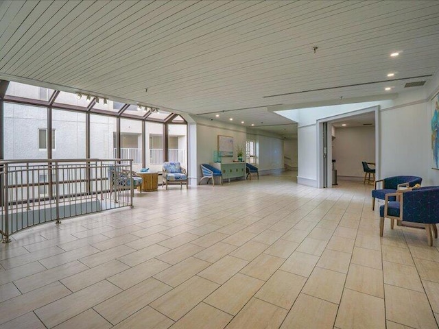 4214 Beachside Two Dr # 214, Miramar Beach, FL 32550 - community lobby featuring expansive windows and wood ceiling