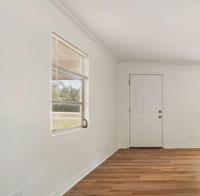 12372 W US Highway 90, Defuniak Springs, FL 32433 - unfurnished room with light wood-type flooring, crown molding, and baseboards