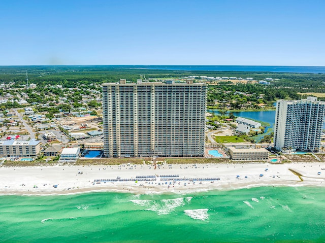 16819 Front Beach Rd Unit 1110, Panama City Beach, FL 32413 - bird's eye view featuring a water view and a view of the beach