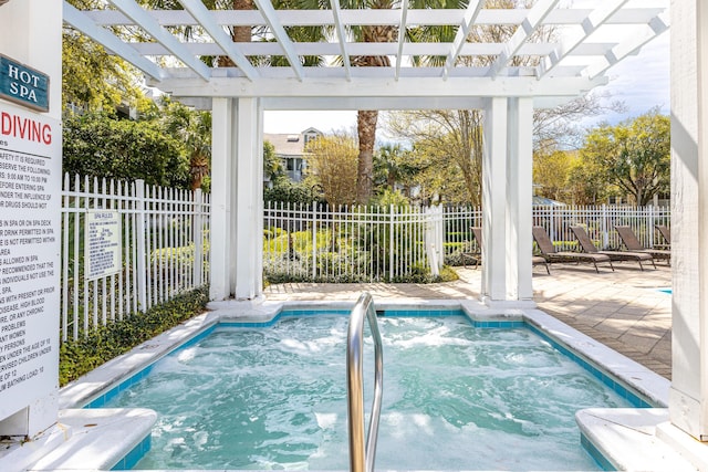 9200 Baytowne Wharf Blvd Unit 441, Miramar Beach, FL 32550 - view of pool with a pergola, fence, and a patio