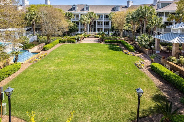9200 Baytowne Wharf Blvd Unit 441, Miramar Beach, FL 32550 - view of grassy yard featuring a gazebo