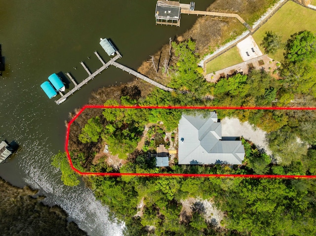 135 Bayou Point Dr, Santa Rosa Beach, FL 32459 - aerial view featuring a water view