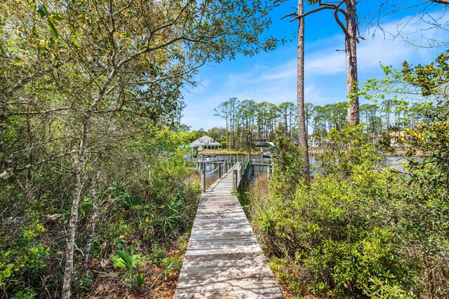 135 Bayou Point Dr, Santa Rosa Beach, FL 32459 - view of dock area