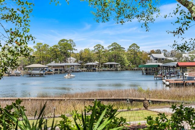 135 Bayou Point Dr, Santa Rosa Beach, FL 32459 - dock area featuring a water view