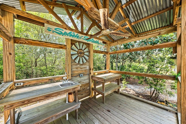135 Bayou Point Dr, Santa Rosa Beach, FL 32459 - exterior space featuring a sink