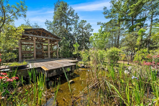 135 Bayou Point Dr, Santa Rosa Beach, FL 32459 - view of wooden terrace