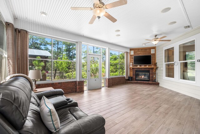135 Bayou Point Dr, Santa Rosa Beach, FL 32459 - sunroom with visible vents