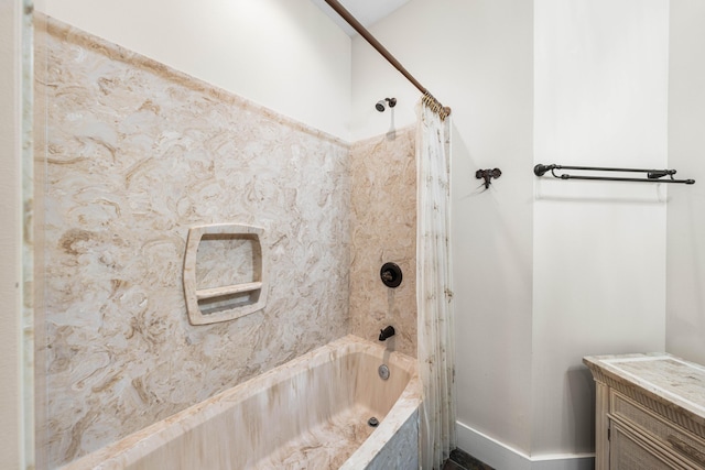 135 Bayou Point Dr, Santa Rosa Beach, FL 32459 - full bathroom with shower / tub combo with curtain
