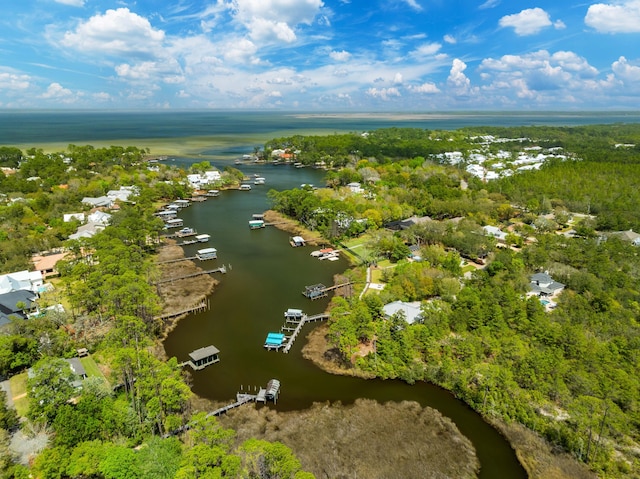 135 Bayou Point Dr, Santa Rosa Beach, FL 32459 - drone / aerial view featuring a water view