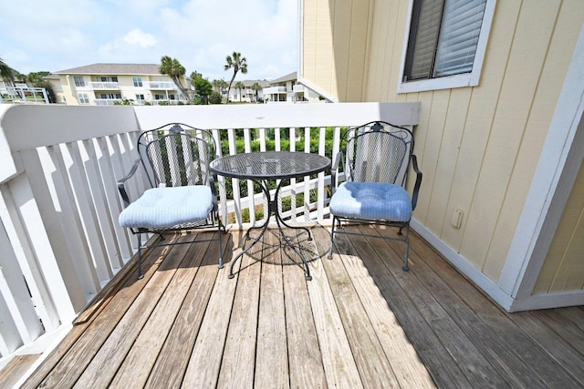 balcony featuring a residential view