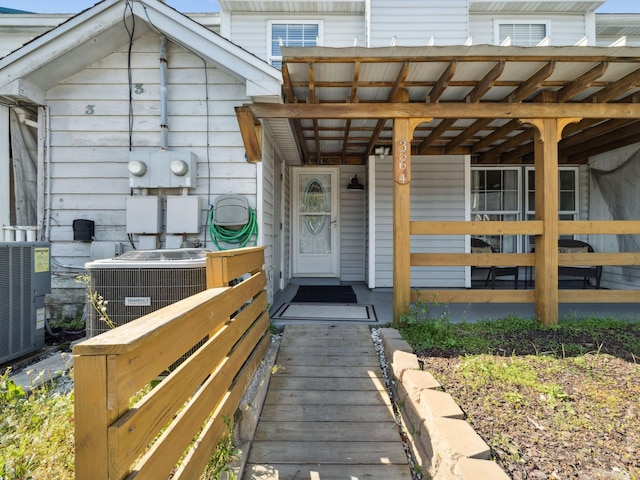 356 Billfish Ave Unit 4, Fort Walton Beach, FL 32548 - view of exterior entry featuring central air condition unit