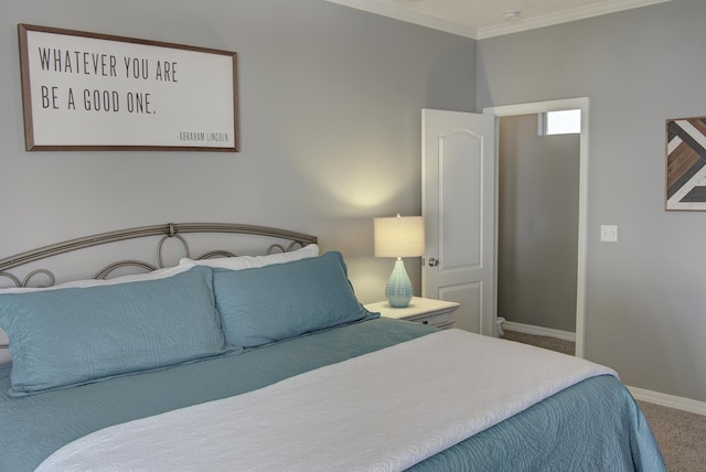 38 Aquamarine Cv, Miramar Beach, FL 32550 - bedroom featuring baseboards, crown molding, and carpet