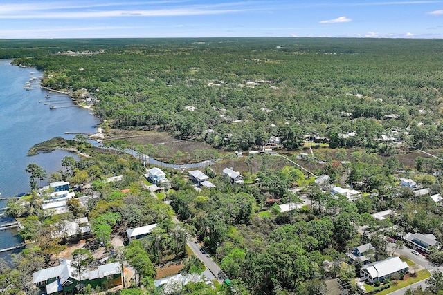 105 Greenbriar Ln, Santa Rosa Beach, FL 32459 - birds eye view of property with a water view and a view of trees