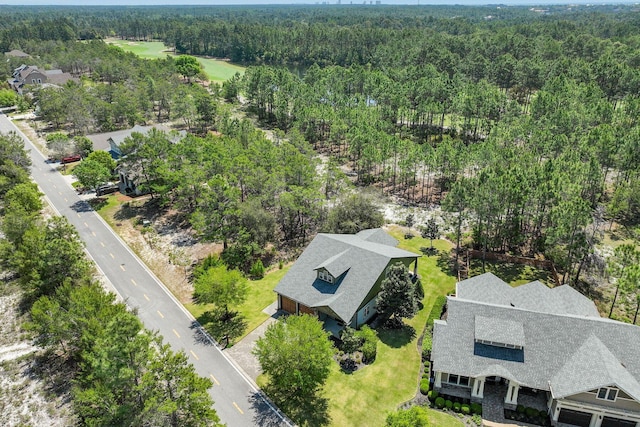 aerial view with a view of trees