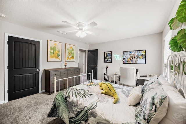 3129 Partridge Dr, Crestview, FL 32539 - bedroom with carpet and a ceiling fan