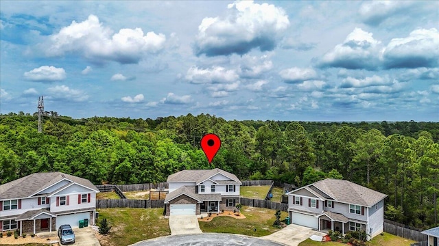 3129 Partridge Dr, Crestview, FL 32539 - drone / aerial view of a heavily wooded area