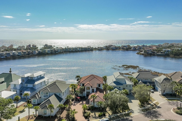 4720 Rendezvous Cv, Destin, FL 32541 - aerial perspective of suburban area featuring a nearby body of water