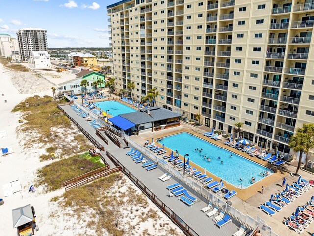 5801 Thomas Dr Unit 415, Panama City Beach, FL 32408 - aerial view featuring a city view