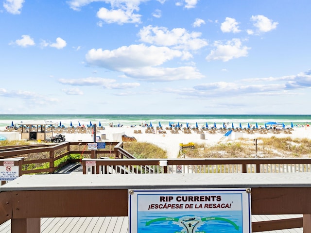 5801 Thomas Dr Unit 415, Panama City Beach, FL 32408 - view of water feature featuring a view of the beach