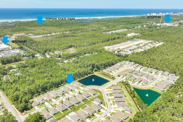 85 Stonegate Dr, Santa Rosa Beach, FL 32459 - aerial view with a residential view and a water view