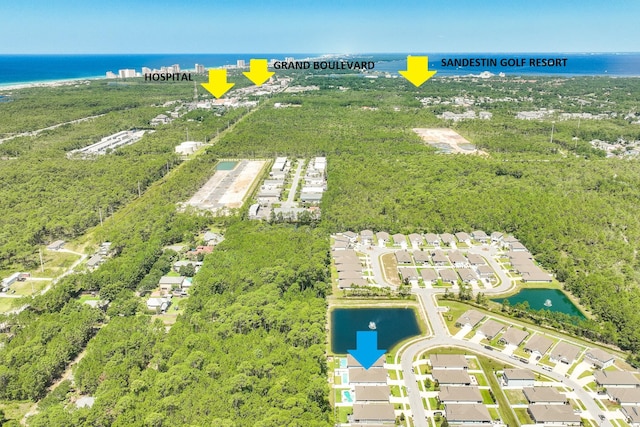 85 Stonegate Dr, Santa Rosa Beach, FL 32459 - bird's eye view with a water view