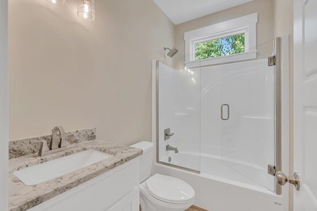 4003 Tarpon St, Panama City Beach, FL 32408 - bathroom featuring vanity, toilet, and tub / shower combination