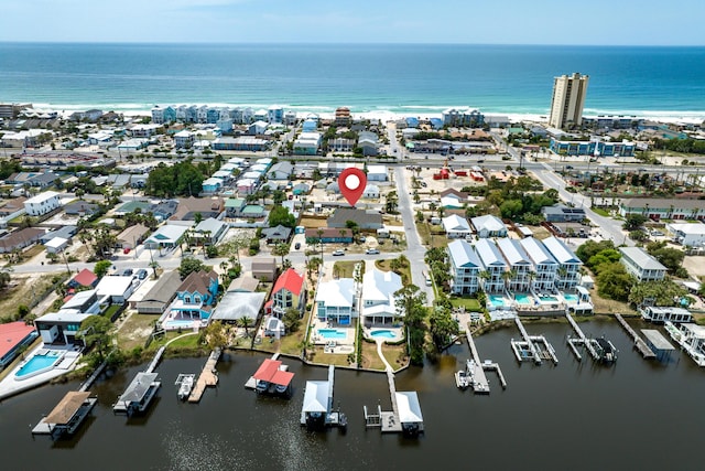 4003 Tarpon St, Panama City Beach, FL 32408 - aerial view with a water view