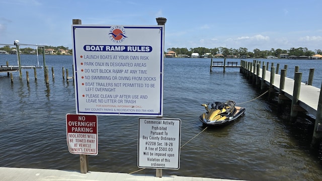 4003 Tarpon St, Panama City Beach, FL 32408 - dock area with a water view
