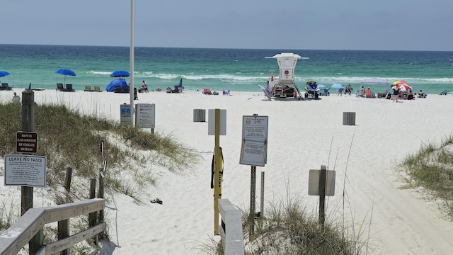 4003 Tarpon St, Panama City Beach, FL 32408 - property view of water with a view of the beach
