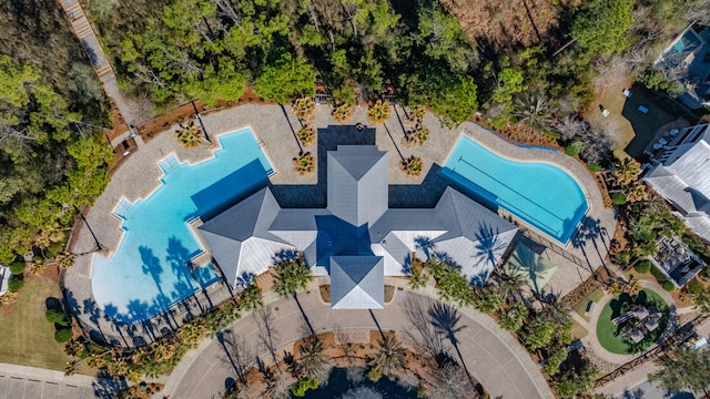 116 Prairie Pass, Santa Rosa Beach, FL 32459 - bird's eye view of a pool area